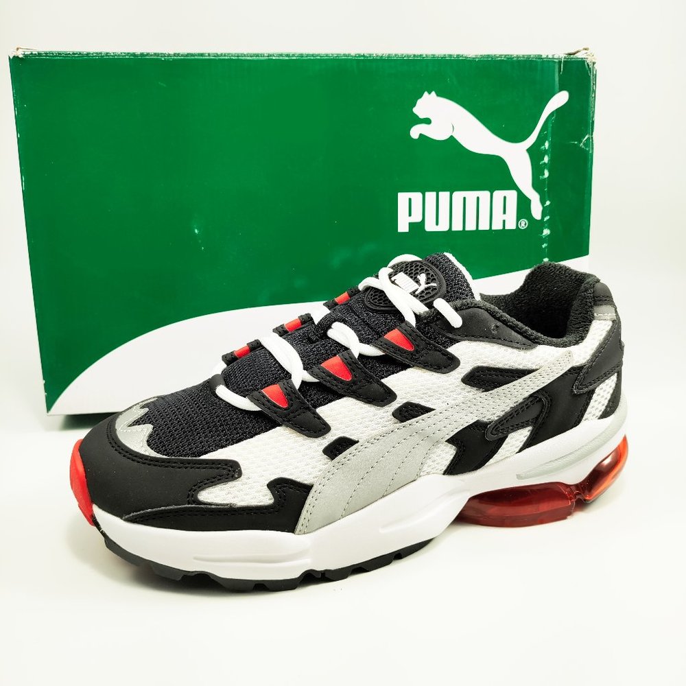 Puma Cell Alien OG Jr Sneaker Shoes Youth Boy's Black / Grey / Red 370602 03 NEW
